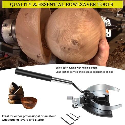Replacement for Woodcut Bowlsaver Complete System with Two Blades for Coring Bowl Blanks 3" to 12" on Woodturning Lathe in Saudi Arabia