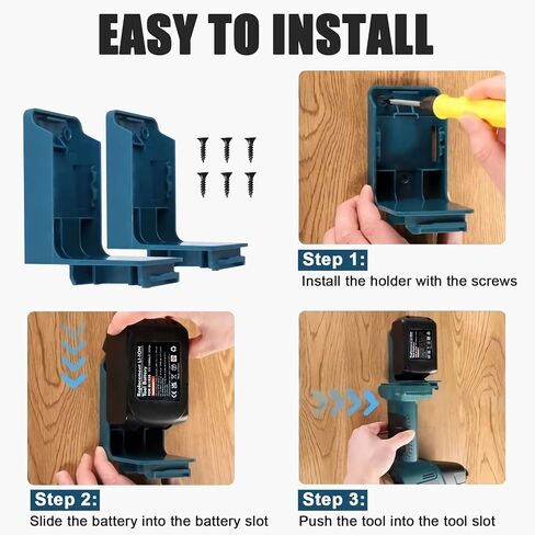 TURPOW 7.0Ah Replacement for Makita 18 Volt Battery BL1815 BL1830 BL1840 BL1850 BL1860 194205-3 LXT-400 for Makita 18Volt Batteries LXT Lithium ion Cordless Power Tools with 2 Packs Wall Mount Holder in Saudi Arabia