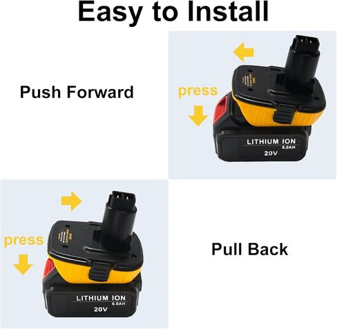 محول Tueddur 18 فولت إلى 20 فولت DCA1820 لأدوات ديوالت 18 فولت، يتيح بطارية ليثيوم مدمجة ديوالت 20 فولت ماكس DCB201 DCB203 لاستبدال 18 فولت Ni-Cd وNi-MH DC9096 DE9096 DW9099 in Kuwait