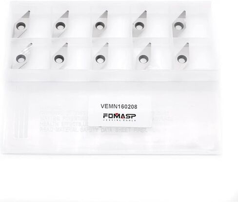 FomaSP الماس نصف قطر نهاية كربيد قطعة إدراجات لأداة الخشب للمخرطة، حزمة من 10 قطع in Kuwait