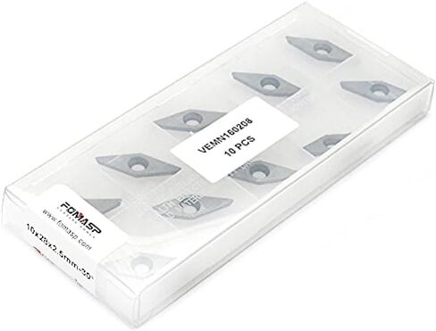 FomaSP الماس نصف قطر نهاية كربيد قطعة إدراجات لأداة الخشب للمخرطة، حزمة من 10 قطع in Kuwait