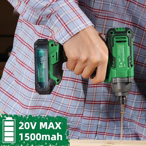 بطارية ALTOCRAFT 1.5 أمبير، أيون ليثيوم 20 فولت بحد أقصى، بطارية أدوات قابلة لإعادة الشحن مع مؤشر السعة، متوافقة مع مثقاب لاسلكي 20 فولت، محرك تأثير، مفتاح ربط، موديل CD331، CAP110D، CIS331، CIS336، CIW336 in Kuwait