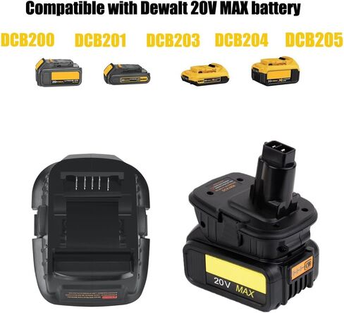 محول بطارية DCA1820 من شركة ديوالت لأدوات 18 فولت متوافقة مع بطارية 20 فولت ماكس XR (2 حزمة) من ويكستر in Kuwait