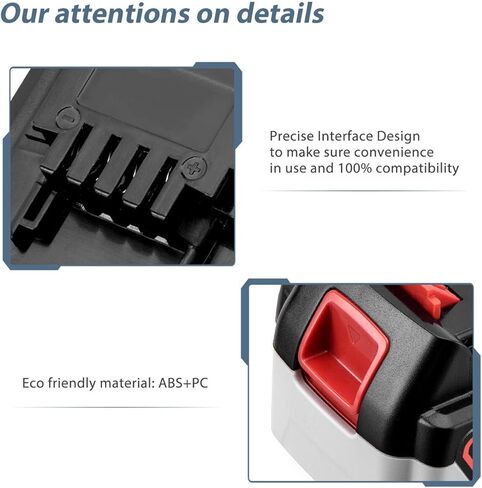 بطارية بديلة Dutyone 7000 مللي أمبير في الساعة 20 فولت لأداة الطاقة اللاسلكية Black and Decker 20V MAX LBXR20 LB20 LBX20 LBXR2020-OPE LBXR20B-2 LB2X4020 بطارية ليثيوم أيون in Kuwait