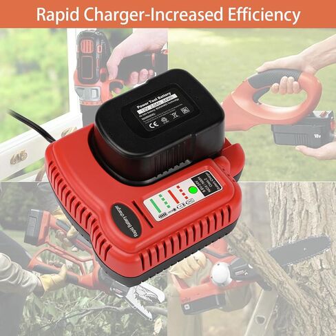 شاحن بطارية راتولي لبلاك + ديكر 18 فولت 14.4 فولت 12 فولت 9.6 فولت 24 فولت NiCD&NiMH استبدال شاحن بطارية الحفر HPB18-OPE HPB18 HPB14 HPB12 HPB24 HPB96 BDCCN24 BDFC240 FS180BX FS18FL A1718 in Kuwait