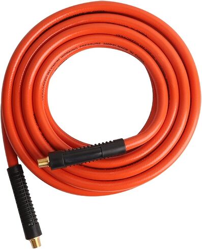25FT Hybrid PVC Air Hose,1/4" MNPT Fittings, 3/8" Hose ID, 300 PSI Lightweight PVC Air Compressor Hose For Extreme Cold Weather, Excellent UV, Oil and Abrasion Resistant in Saudi Arabia