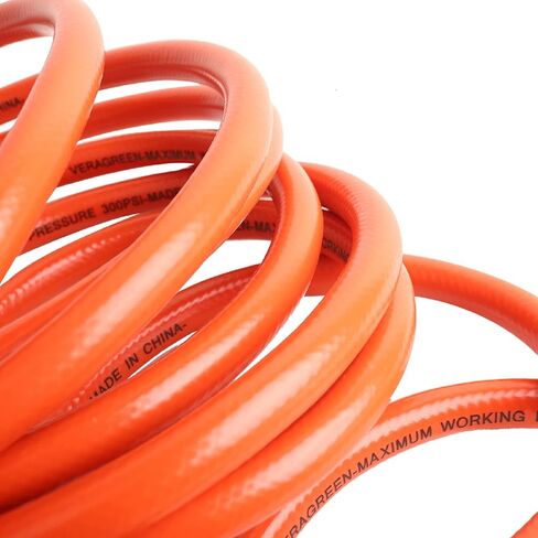 25FT Hybrid PVC Air Hose,1/4" MNPT Fittings, 3/8" Hose ID, 300 PSI Lightweight PVC Air Compressor Hose For Extreme Cold Weather, Excellent UV, Oil and Abrasion Resistant in Saudi Arabia