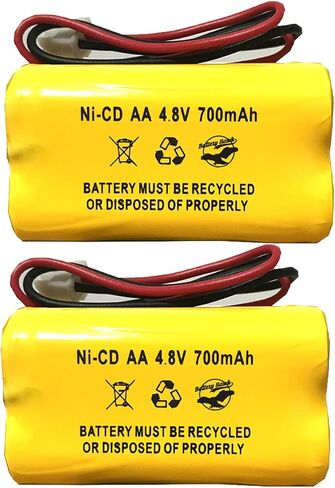 بطارية هوك (2 حزمة) BL93NC487 DAA700MAH4.8V AA500MAH D-AA500mAh AA600mAh ELB-B006 BST 4.8v 700mAh Ni-CD Unitech in Kuwait