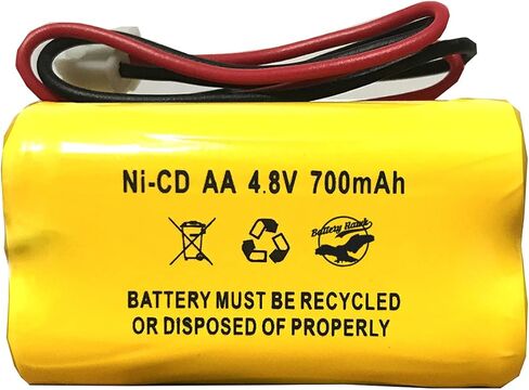 بطارية هوك (2 حزمة) BL93NC487 DAA700MAH4.8V AA500MAH D-AA500mAh AA600mAh ELB-B006 BST 4.8v 700mAh Ni-CD Unitech in Kuwait