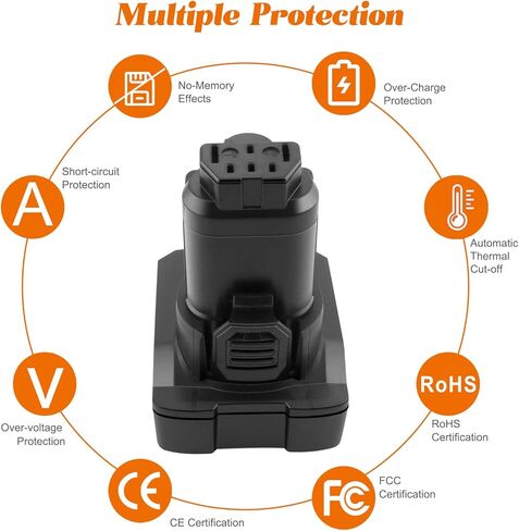 5.0Ah 12V Battery Replacement for Ridgid 12V Battery L1215 R86048 AC82008 AC82048 AC82049 AC82059 Replacement for AEG 12V Battery L1215 L1215R in Kuwait
