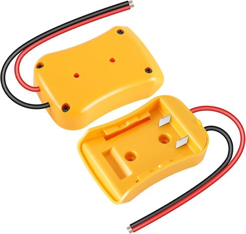 قم بتنشيط أدواتك باستخدام محول عجلة الطاقة Huazu لبطارية Dewalt 18V/20V - عبوتان من محول البطارية مع أسلاك 12AWG للروبوتات وسيارات RC والشاحنات in Kuwait