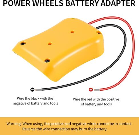 قم بتنشيط أدواتك باستخدام محول عجلة الطاقة Huazu لبطارية Dewalt 18V/20V - عبوتان من محول البطارية مع أسلاك 12AWG للروبوتات وسيارات RC والشاحنات in Kuwait