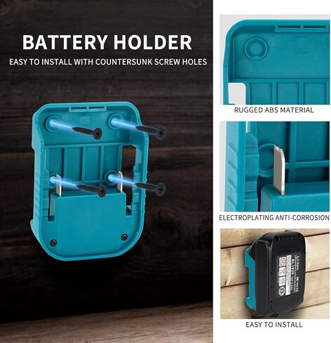 5 حزم محول شاحن USB لبطارية ماكيتا 18 فولت LXT، حاملات البطاريات مع منافذ شحن سريع USB-A وUSB-C 2.1A in Kuwait