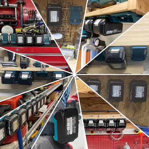 5 حزم محول شاحن USB لبطارية ماكيتا 18 فولت LXT، حاملات البطاريات مع منافذ شحن سريع USB-A وUSB-C 2.1A in Kuwait