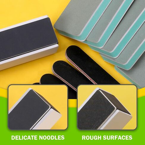 Keadic 15Pcs 3 Types Sanding Sticks Files Assorted, Plastic Model Burr Remover Buffing Polishing Sandpaper Bar for DIY Hobby Models Jewelry Supplies in Saudi Arabia
