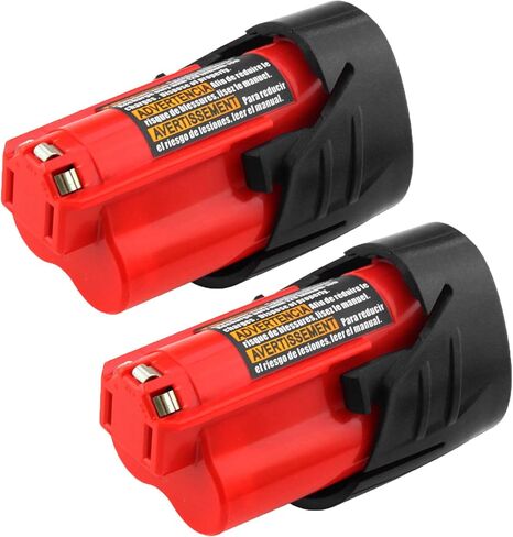 2Pack 12V 3000mAh Lithium-ion Replacement for Battery Compatible with 12 Volt 48-11-2411 48-11-2420 48-11-2401 48-11-2402 48-11-2401 Cordless Power Tools in Kuwait