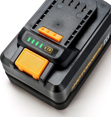 بطارية MOTORHEAD 20 فولت فائقة الليثيوم أيون عالية السعة 4 أمبير، متوافقة مع جميع أدوات المنصة الفائقة 20 فولت، مقرها الولايات المتحدة الأمريكية in Kuwait