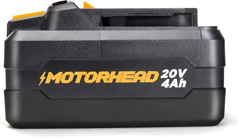 بطارية MOTORHEAD 20 فولت فائقة الليثيوم أيون عالية السعة 4 أمبير، متوافقة مع جميع أدوات المنصة الفائقة 20 فولت، مقرها الولايات المتحدة الأمريكية in Kuwait