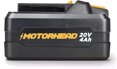 بطارية MOTORHEAD 20 فولت فائقة الليثيوم أيون عالية السعة 4 أمبير، متوافقة مع جميع أدوات المنصة الفائقة 20 فولت، مقرها الولايات المتحدة الأمريكية in Kuwait