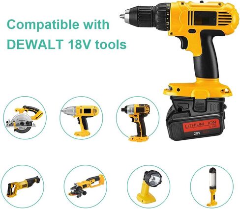 محول بطارية بديل DCA1820 ديوالت 20 فولت لأدوات ديوالت 18 فولت متوافق مع بطارية ليثيوم 20 فولت ماكس XR DCB200 DCB201 DCB203 DCB203BT DCB204 DCB205 DCB206 in Kuwait