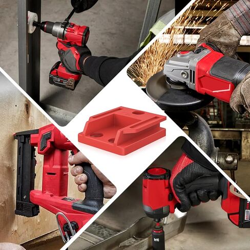 Bonadget 10Pack Tool Holder Compatible with Mil-Wkee 18V Tool Holder for 18V Mount Drill Tool Holder Red with Screws in Kuwait