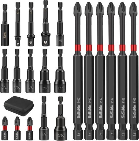 Impact Driver Socket Set and 4 Inch Long Phillips Screw in Kuwait