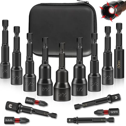 Impact Driver Socket Set and 4 Inch Long Phillips Screw in Kuwait