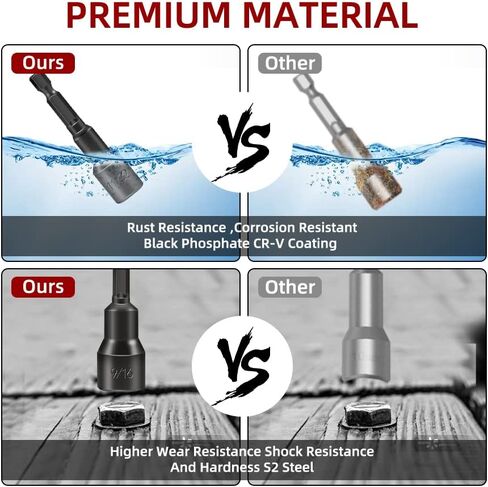Impact Driver Socket Set and 4 Inch Long Phillips Screw in Kuwait