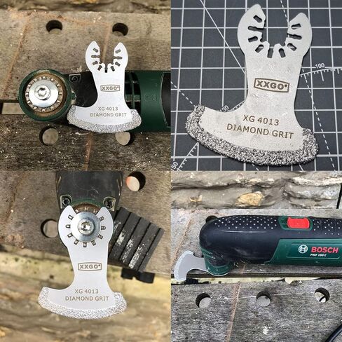 XXGO 8 قطع شفرات ألماسية لأداة التأرجح متوافقة مع Bosch Chicago Craftsman Dewalt Dremel Fein Genesis Harbour Freight Jobmax Makita Milwaukee Porter Cable Ridgid Ryobi Rockwell XGM0615 in Kuwait