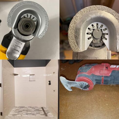 XXGO 8 قطع شفرات ألماسية لأداة التأرجح متوافقة مع Bosch Chicago Craftsman Dewalt Dremel Fein Genesis Harbour Freight Jobmax Makita Milwaukee Porter Cable Ridgid Ryobi Rockwell XGM0615 in Kuwait