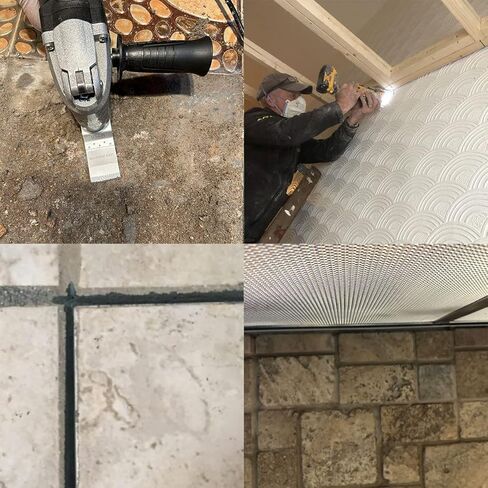 XXGO 8 قطع شفرات ألماسية لأداة التأرجح متوافقة مع Bosch Chicago Craftsman Dewalt Dremel Fein Genesis Harbour Freight Jobmax Makita Milwaukee Porter Cable Ridgid Ryobi Rockwell XGM0615 in Kuwait