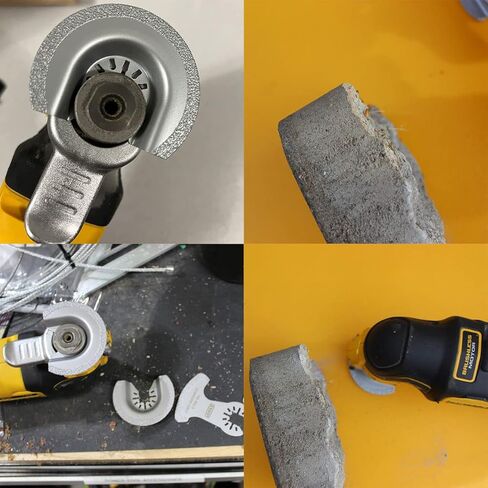 XXGO 8 قطع شفرات ألماسية لأداة التأرجح متوافقة مع Bosch Chicago Craftsman Dewalt Dremel Fein Genesis Harbour Freight Jobmax Makita Milwaukee Porter Cable Ridgid Ryobi Rockwell XGM0615 in Kuwait