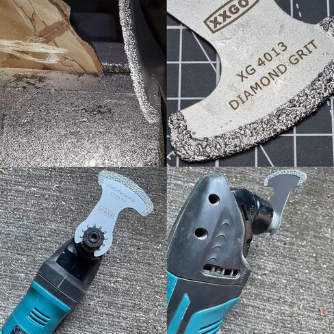 XXGO 8 قطع شفرات ألماسية لأداة التأرجح متوافقة مع Bosch Chicago Craftsman Dewalt Dremel Fein Genesis Harbour Freight Jobmax Makita Milwaukee Porter Cable Ridgid Ryobi Rockwell XGM0615 in Kuwait