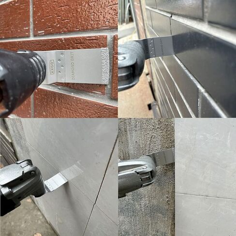 XXGO 8 قطع شفرات ألماسية لأداة التأرجح متوافقة مع Bosch Chicago Craftsman Dewalt Dremel Fein Genesis Harbour Freight Jobmax Makita Milwaukee Porter Cable Ridgid Ryobi Rockwell XGM0615 in Kuwait