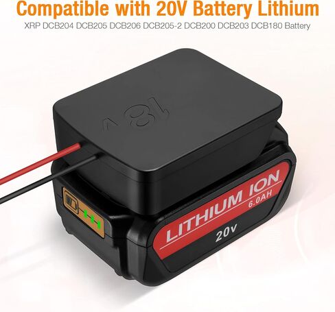 Compatible with Dewalt 20V Battery Power Wheels Adaptor,for Dewalt 18V Dock Power 14 Gauge Robotics,for Dewalt 18V Battery Converter in Kuwait