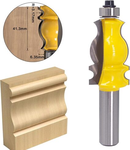 وولفريد لقمة توجيه لقوالب التشذيب 1/2 انش لقمة توجيه معمارية لقمة التوجيه لنافذة الباب ولوح القاعدة in Kuwait