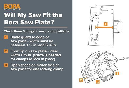 بورا دليل التمزق مع لوحة منشار + مقبض، نظام قطع للمناشير الدائرية، 544008 in Kuwait