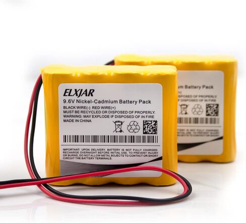 Coonyard (2-Pack) 9.6V Ni-CD AA900mAh Battery Pack Replacement OSI Batteries OSA256, Unitech AA900mAh, CUSTOM-225, BCN800-8EWP-CE623 in Saudi Arabia