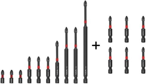 16 PCS Impact Phillips #2 Tough Screwdriving Bit 1 2 3 4 6 In in Kuwait