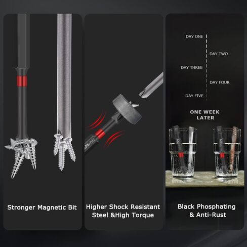 16 PCS Impact Phillips #2 Tough Screwdriving Bit 1 2 3 4 6 In in Kuwait