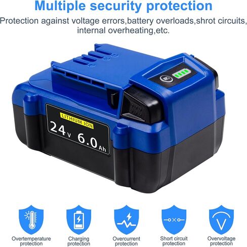 JGSPJ استبدال البطارية لبطارية كوبالت 24 فولت ماكس KB624-03 KB524-03 KB424-03 KB224-03 0673802 24 فولت 6.0 أمبير بطاريات ليثيوم أيون 2 حزمة in Saudi Arabia
