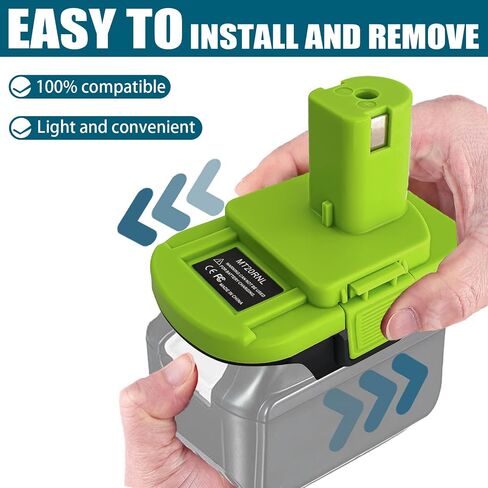 محول بطارية Fybemax MT20RNL يستخدم لأدوات Ryobi 18 فولت، تحويل لبطارية ماكيتا 18 فولت لاستخدام أدوات Roybi 18 فولت in Kuwait