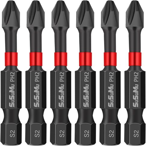 2 Inch Impact Magnetic Phillips Bit #2 with Impact Ready Magnetic Screwdriver Bits Set for Impact Driver Cordless Drill in Kuwait