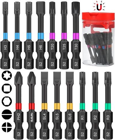 2 Inch Impact Magnetic Phillips Bit #2 with Impact Ready Magnetic Screwdriver Bits Set for Impact Driver Cordless Drill in Kuwait