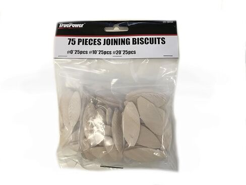 TruePower 75 Pc Hardwood Joining Biscuits #0#10#20 in Kuwait