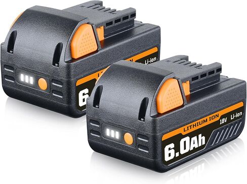 THISS 2 Pack 6.0Ah Replacement for Milwaukee M-18 Lithium-ion 18V Battery 48-11-1860 48-11-1840 48-11-1815 48-11-1820 48-11-1828 48-11-1852 48-11-1822 48-11-1811 replace for Milwaukee 18V Batteries in Saudi Arabia