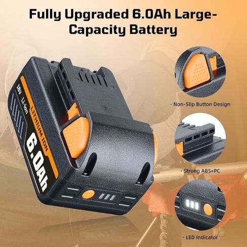 THISS 2 Pack 6.0Ah Replacement for Milwaukee M-18 Lithium-ion 18V Battery 48-11-1860 48-11-1840 48-11-1815 48-11-1820 48-11-1828 48-11-1852 48-11-1822 48-11-1811 replace for Milwaukee 18V Batteries in Saudi Arabia
