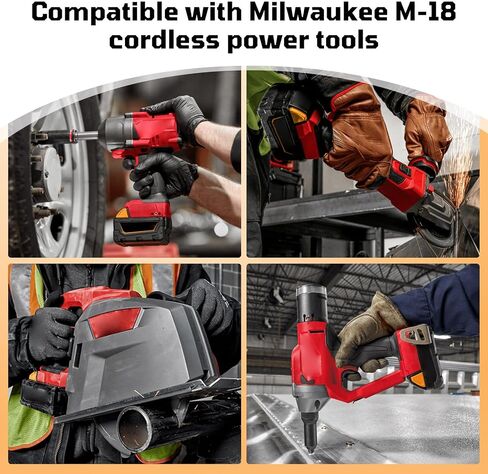 THISS 2 Pack 6.0Ah Replacement for Milwaukee M-18 Lithium-ion 18V Battery 48-11-1860 48-11-1840 48-11-1815 48-11-1820 48-11-1828 48-11-1852 48-11-1822 48-11-1811 replace for Milwaukee 18V Batteries in Saudi Arabia