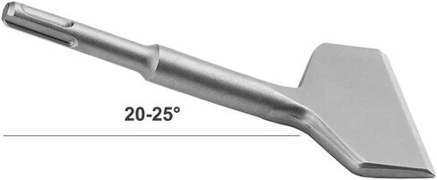 إزميل إزالة البلاط المنحني ذو الزاوية العريضة 3 بوصات من Firecore SDS Plus للمثقاب المطرقي (3 بوصة × 6.5 بوصة)، FS22365، FS18365 in Kuwait
