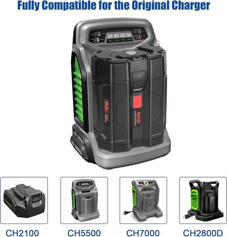 بطارية Leisuda 56 فولت 5.0 أمبير متوافقة مع EGO BA2800T BA2242T BA1400T EGO بطارية ليثيوم 56 فولت لأدوات EGO Power + LB5300 LB6500 LB7654 SNT2110 in Kuwait